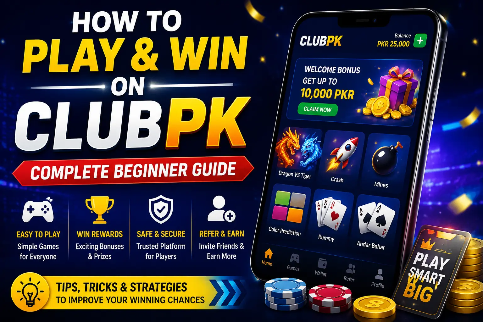 How to Play and Win on ClubPK